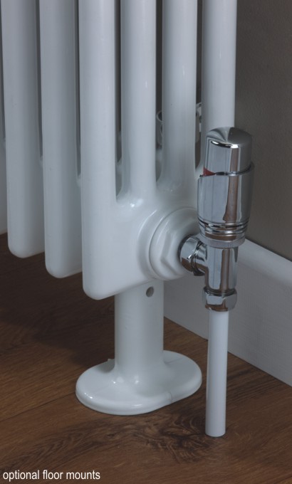 Cornel Horizontal 4-Column Radiator, 600H x 609mm